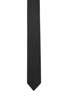 HUGO - Silk-blend tie with rippled texture