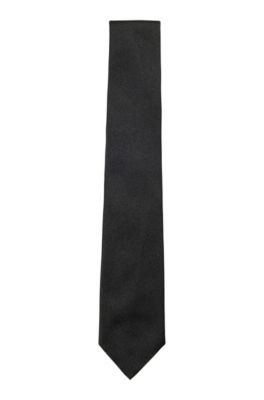 BOSS - Italian-made tie in silk jacquard