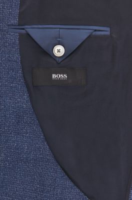 BOSS - Regular-fit jacket with mother-of-pearl buttons