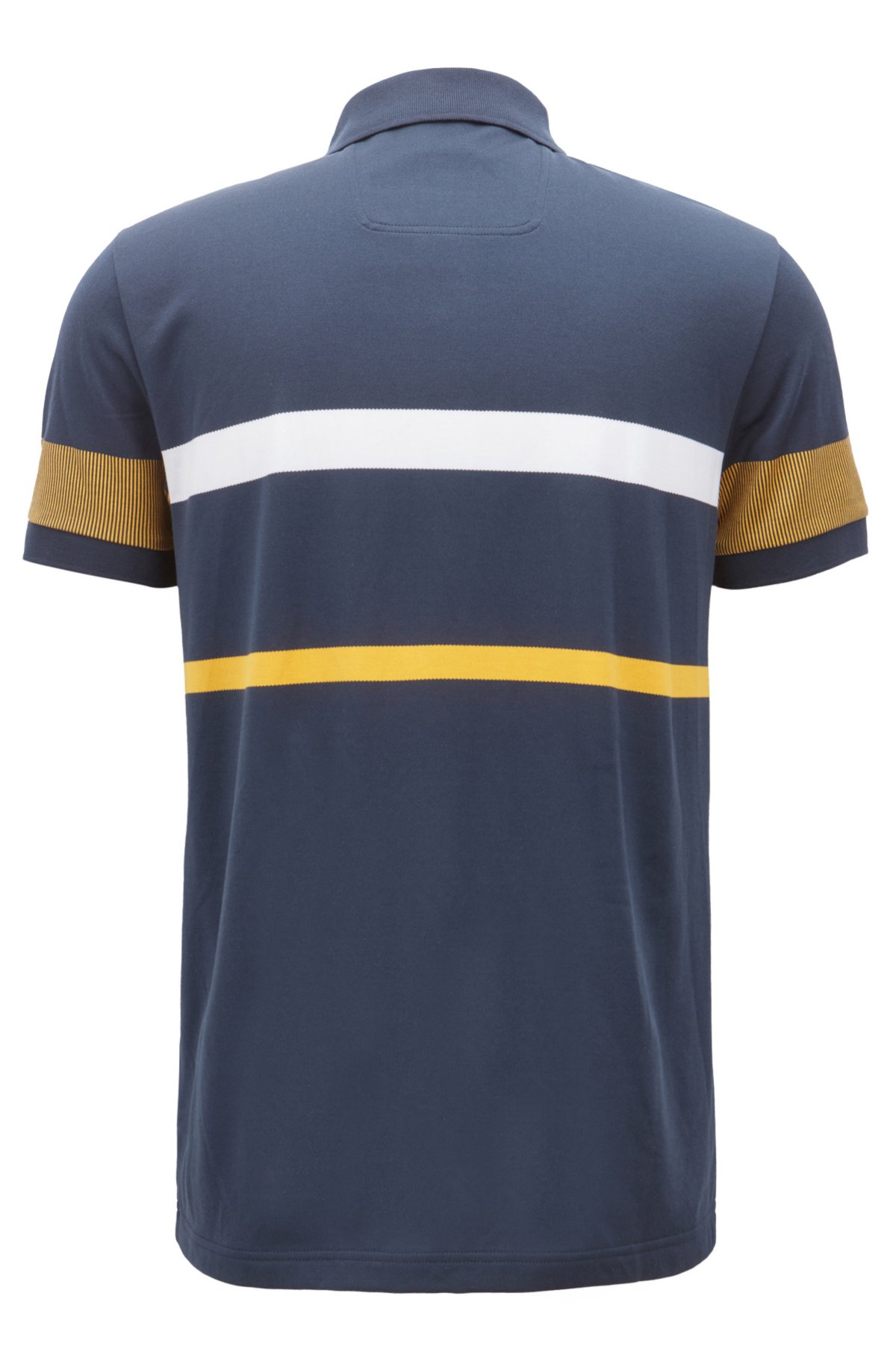 Ambacht brandstof schroot BOSS - Slim-fit polo shirt with color-block stripes