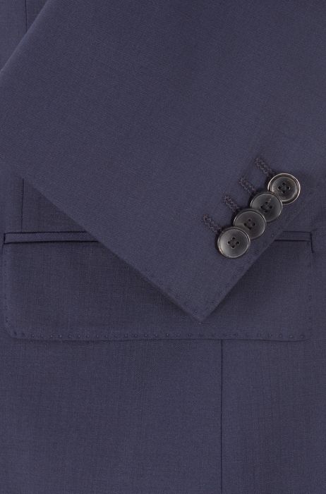 BOSS - Regular-fit suit in virgin wool serge BOSS - Regular-fit suit in virgin wool serge
