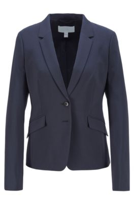 BOSS - Regular-fit jacket in Italian-made stretch virgin wool