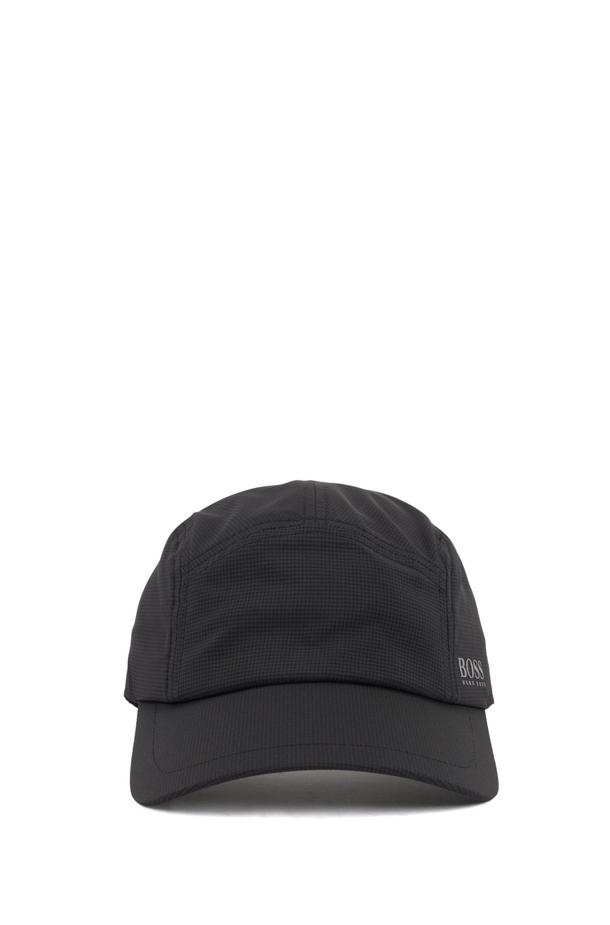 BOSS - Breathable cap in stretch fabric with micro pattern