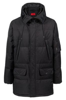 hugo water repellent down jacket