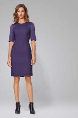 hugo boss purple dress