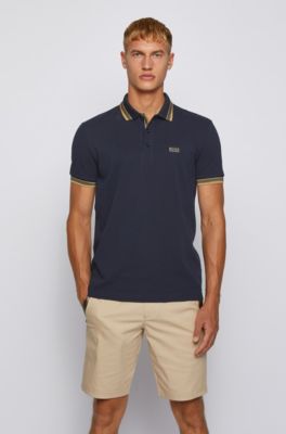 hugo boss polo zipper