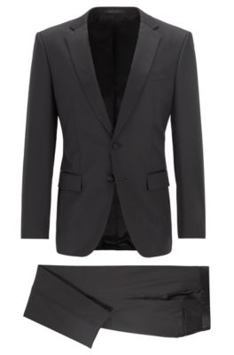 BOSS - Slim-fit tuxedo in virgin wool with silk trims