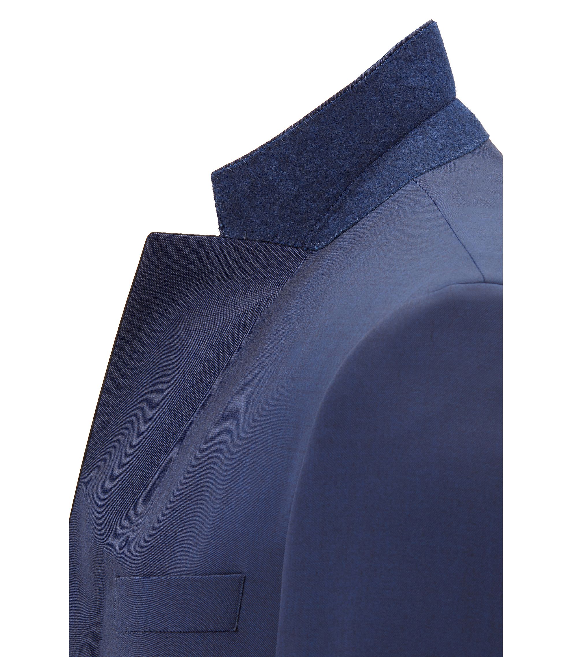 BOSS - Slim-fit tuxedo in virgin wool with silk trims - Dark BOSS - Slim-fit tuxedo in virgin wool with silk trims - Dark