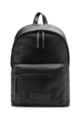 HUGO - Reverse-logo backpack in 