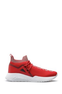 hugo boss red sneakers