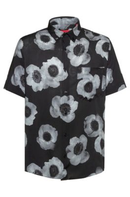 hugo boss floral shirt