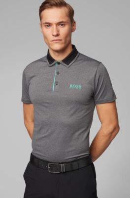 slim fit golf polo