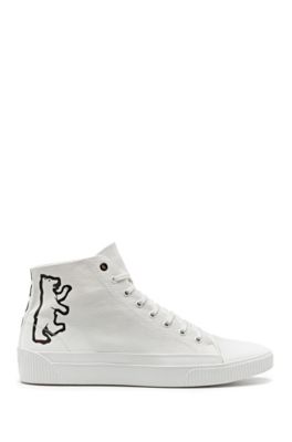 canvas mens hugo boss trainers