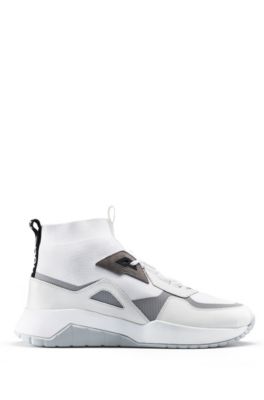 hugo hybrid mesh knit