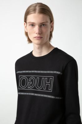 hugo boss reverse logo sweatshirt