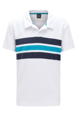 hugo boss knitted polo shirt