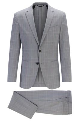 hugo boss checkered suit