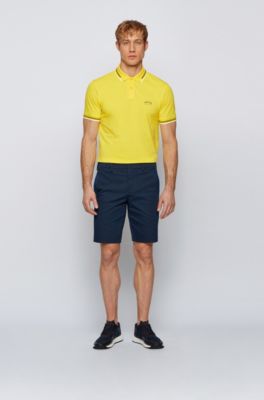 hugo boss yellow polo