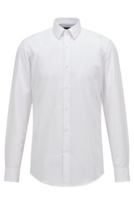 HUGO BOSS SLIM-FIT SHIRT IN EASY-IRON COTTON POPLIN