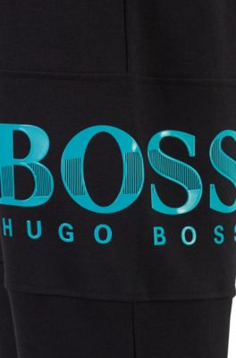 black and blue hugo boss tracksuit