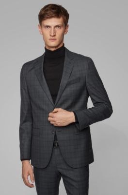 hugo boss checkered suit