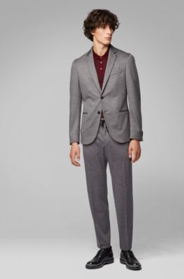 polo shirt with suit pants