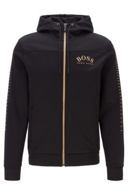 hugo boss hoodie gold