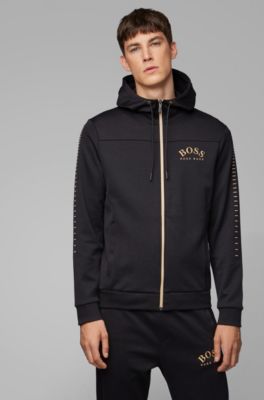 boss zipped hoodie