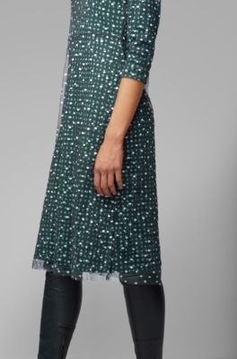 hugo boss polka dot dress