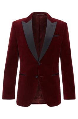 hugo boss velvet blazer mens