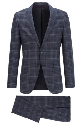 hugo boss checkered suit