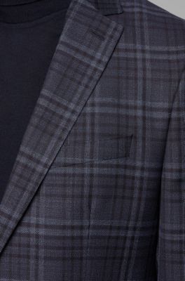 hugo boss checkered suit