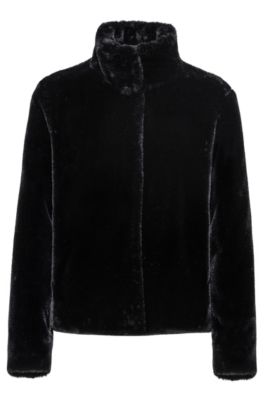 Hugo Boss - Faux Fur Jacket With 