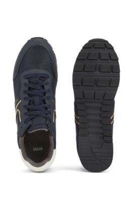 Running-inspired sneakers with bamboo-charcoal lining, Dark Blue