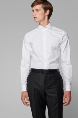 skinny fit double cuff shirt