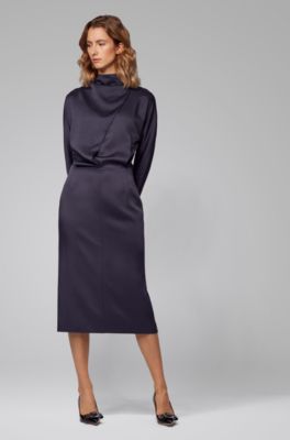 hugo boss midi dress