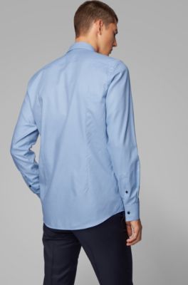 hugo boss contrast collar shirt