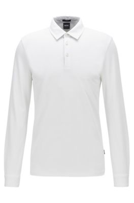 mens white hugo boss polo