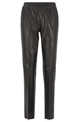 hugo boss leather pants