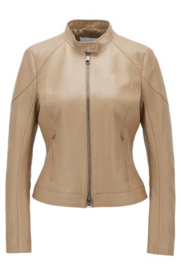 ladies boss leather jacket
