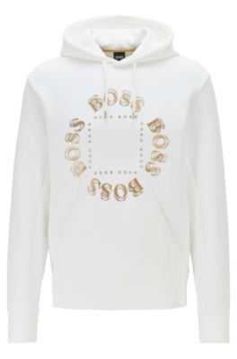 Hugo Boss Salboa Sweatshirt In White