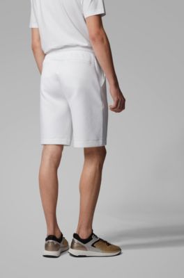 mens white hugo boss shorts