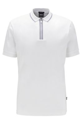 hugo boss mercerised cotton polo