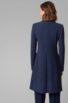 hugo boss coat blue