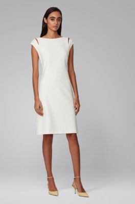 boss white dress