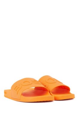 boss orange flip flops