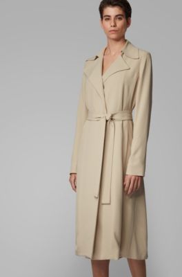 wrap front coat