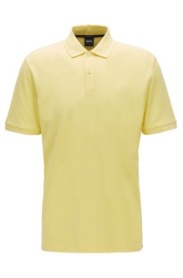 Hugo Boss - Regular Fit Polo Shirt In Pima Cotton Piqué - Yellow