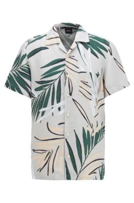 hugo boss palm tree shirt