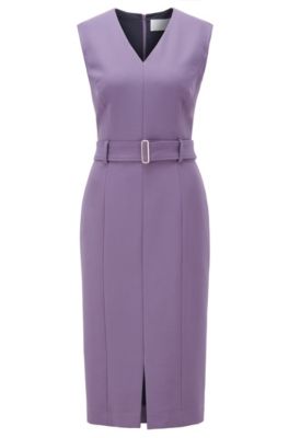 hugo boss purple dress